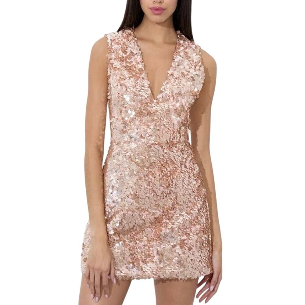 alice + olivia by stacey bendet Pacey Mini Dress Size 14 Callout MSRP $1,395